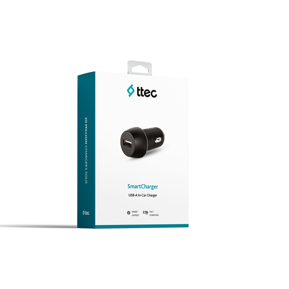 Автомобильное зарядное устройство ttec SmartCharger 2.1A Black - 2CKS20 - фото 5