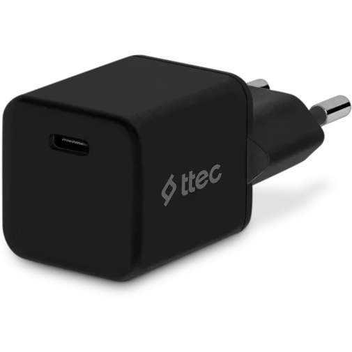 Сетевое зарядное устройство ttec SmartCharger 20W PD Black
