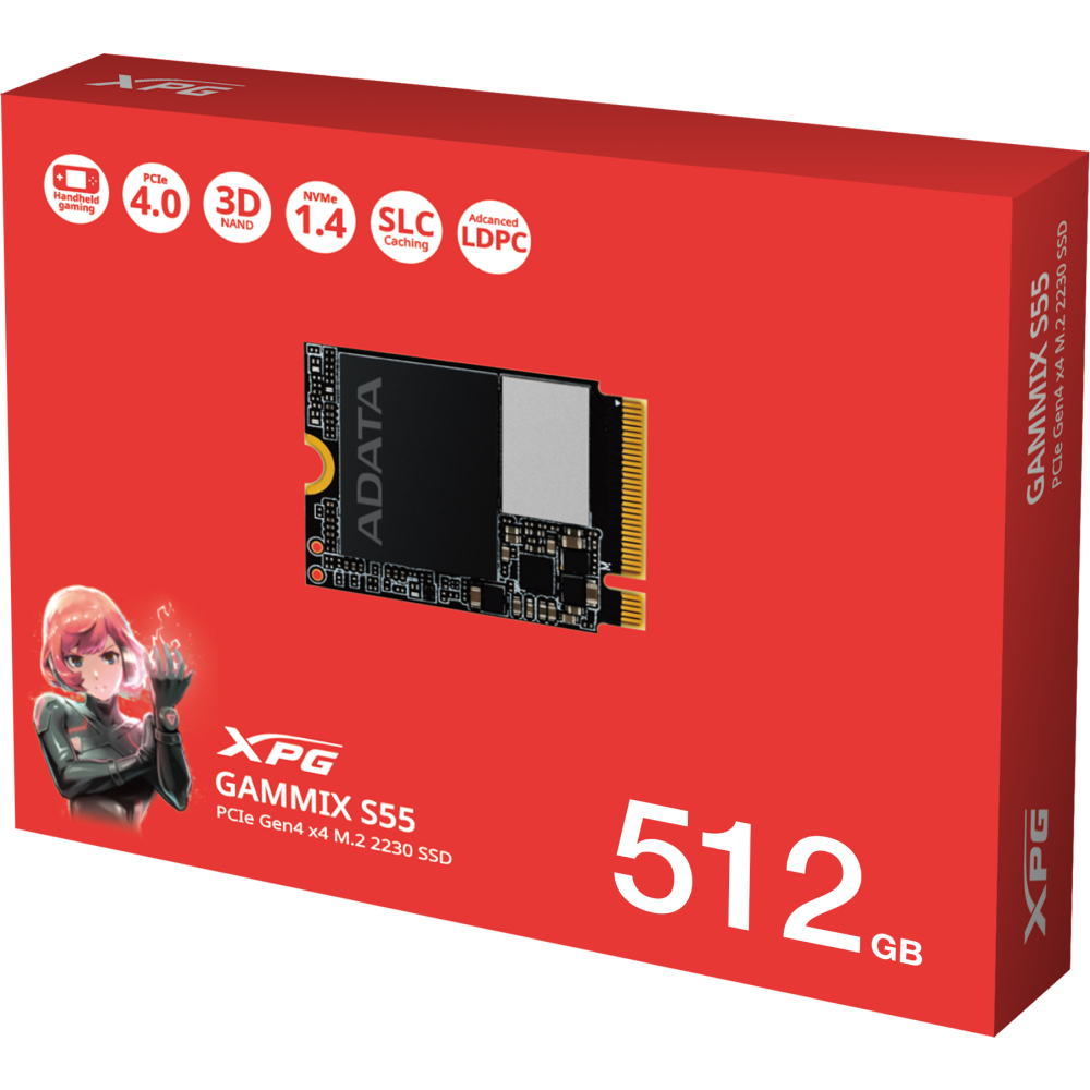 Накопитель SSD 512Gb ADATA XPG Gammix S55 (SGAMMIXS55-512G-C) - фото 3