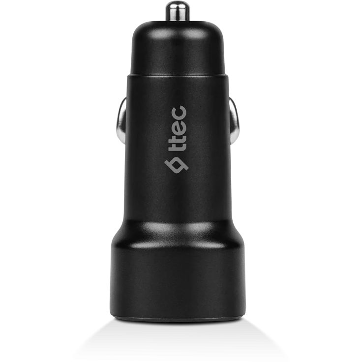 Автомобильное зарядное устройство ttec SmartCharger 2.4A + USB-C Cable Black - 2CKS30 - фото 3
