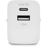 Сетевое зарядное устройство ttec SmartCharger Duo PD 45W White (2SCP02)