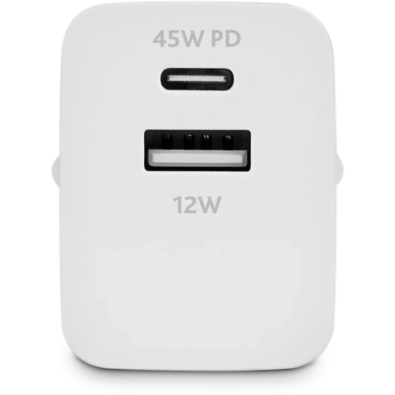 Сетевое зарядное устройство ttec SmartCharger Duo PD 45W White - 2SCP02 - фото 2