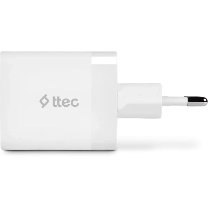 Сетевое зарядное устройство ttec SmartCharger Duo PD 45W White - 2SCP02 - фото 4