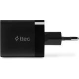 Сетевое зарядное устройство ttec SmartCharger Duo PD 45W Black (2SCP02)