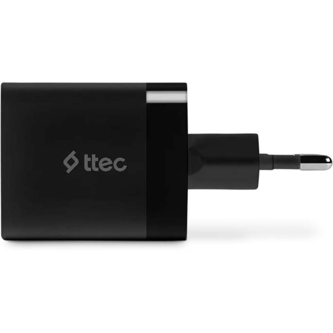 Сетевое зарядное устройство ttec SmartCharger Duo PD 45W Black - 2SCP02 - фото 4