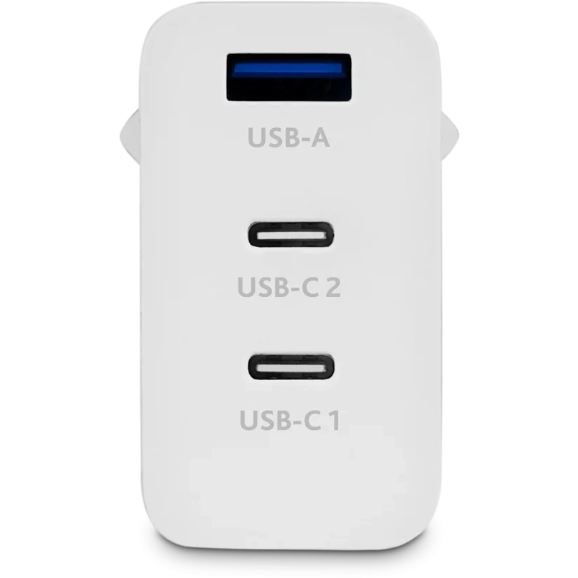 Сетевое зарядное устройство ttec SmartCharger Trio GAN 65W White - 2SCG03 - фото 2
