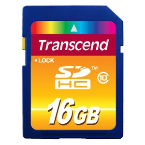 Карта памяти 16GB SD Transcend (TS16GSDHC10)