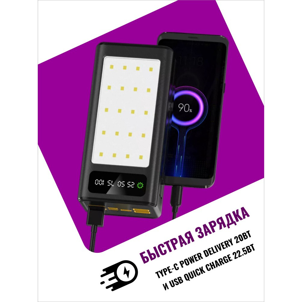 Внешний аккумулятор SmartiNext SN-P30KBL - фото 3