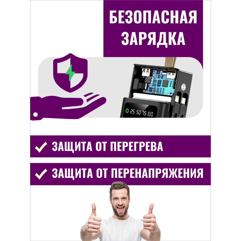 Внешний аккумулятор SmartiNext SN-P30KBL - фото 5