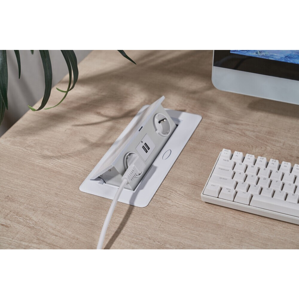 Встраиваемый удлинитель Cactus CS-SOCKET-EU/USBA-WH - фото 5