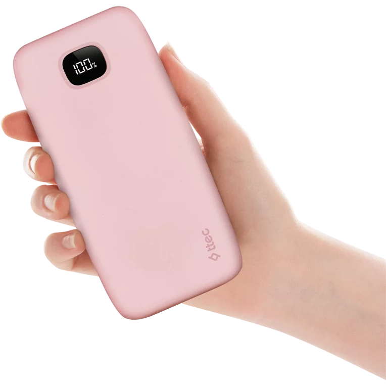 Внешний аккумулятор ttec ChargeUp LCD 20.000 Pink - 2BB211 - фото 6