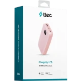Внешний аккумулятор ttec ChargeUp LCD 20.000 Pink (2BB211)