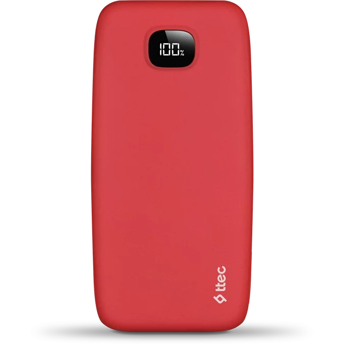 Внешний аккумулятор ttec ChargeUp LCD 20.000 Red - 2BB211 - фото 3
