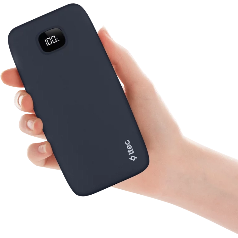 Внешний аккумулятор ttec ChargeUp LCD 10.000 Navy - 2BB205 - фото 6