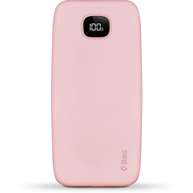 Внешний аккумулятор ttec ChargeUp LCD 10.000 Pink - 2BB205 - фото 3