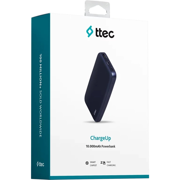 Внешний аккумулятор ttec ChargeUp 10.000 Navy - 2BB204 - фото 7