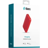 Внешний аккумулятор ttec ChargeUp 10.000 Red (2BB204)