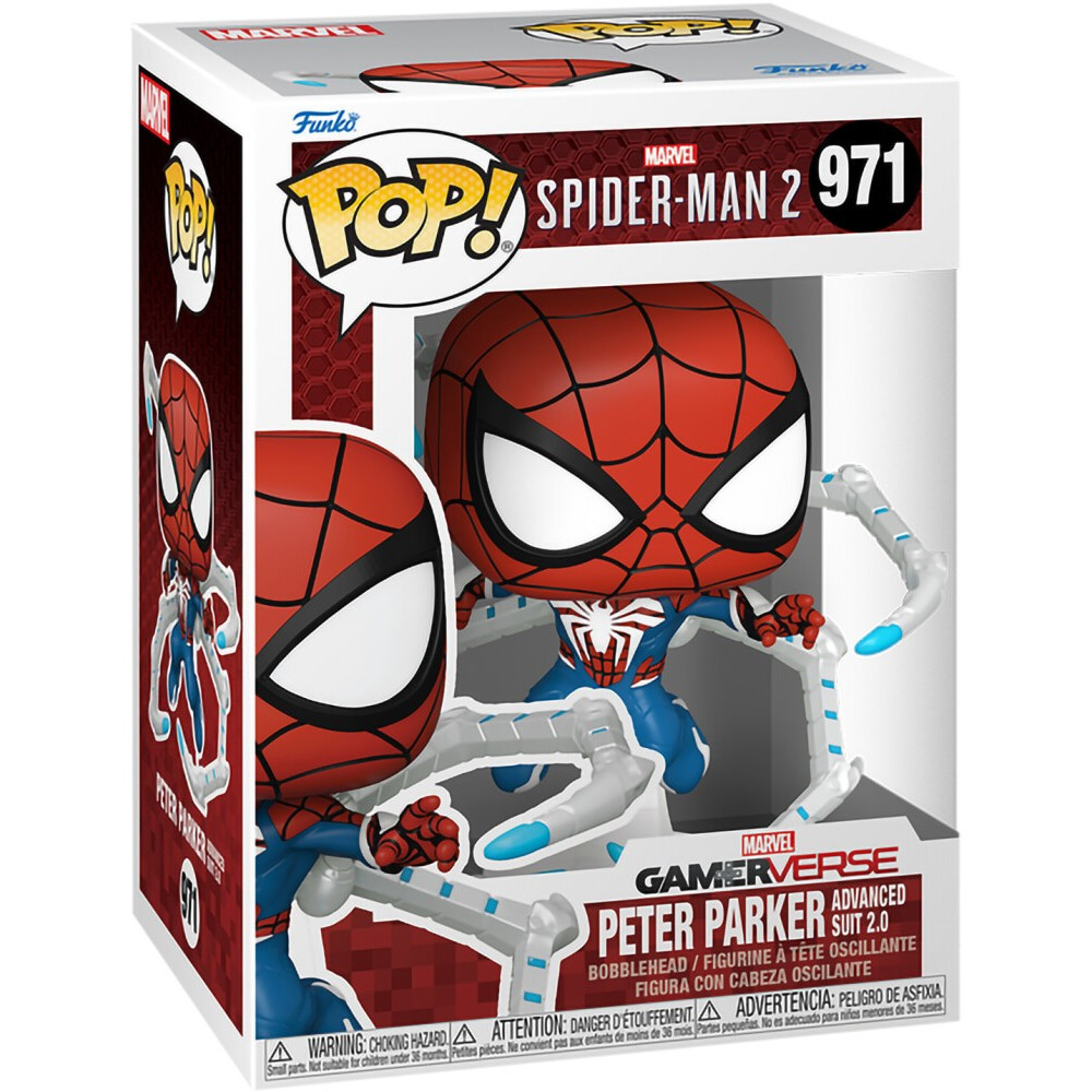 Фигурка Funko POP! Bobble Marvel Games Spider-Man 2 Peter Parker Suit - 76109 - фото 2