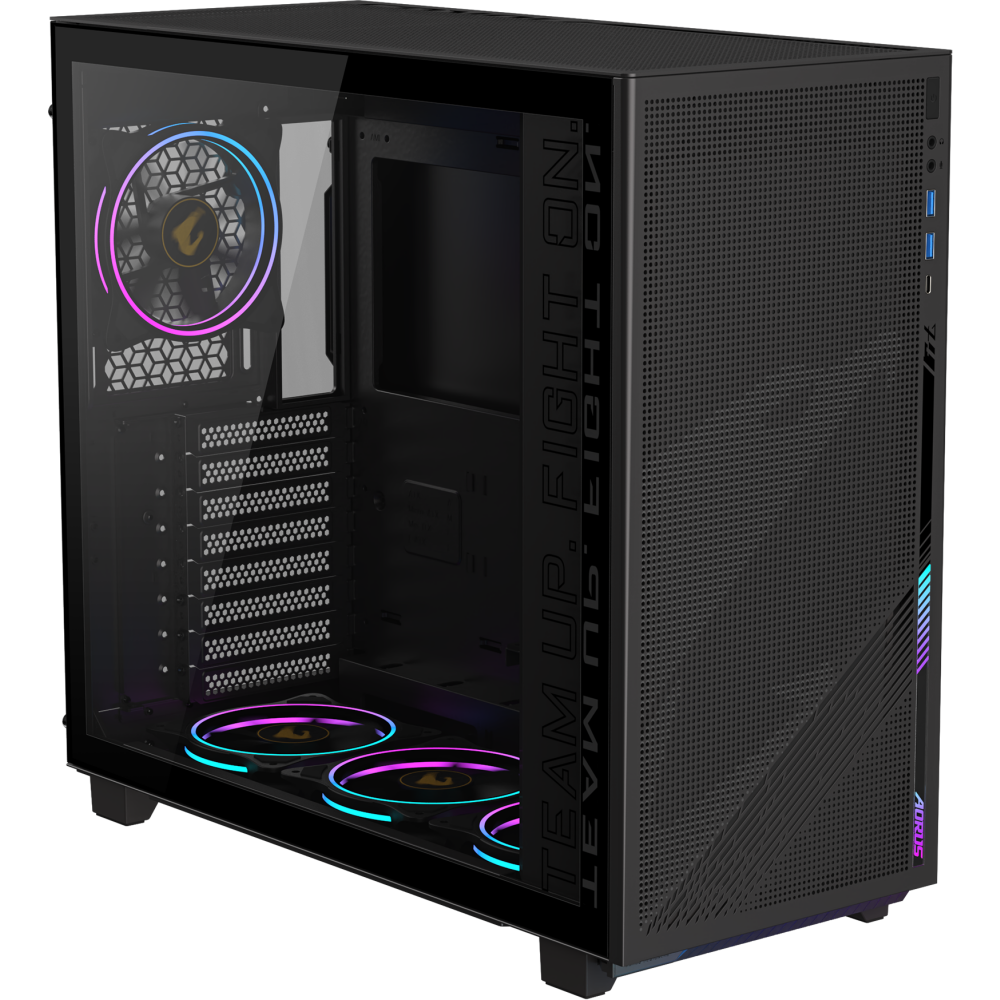 Корпус Gigabyte AORUS C400 Glass Black - GB-AC400G - фото 3