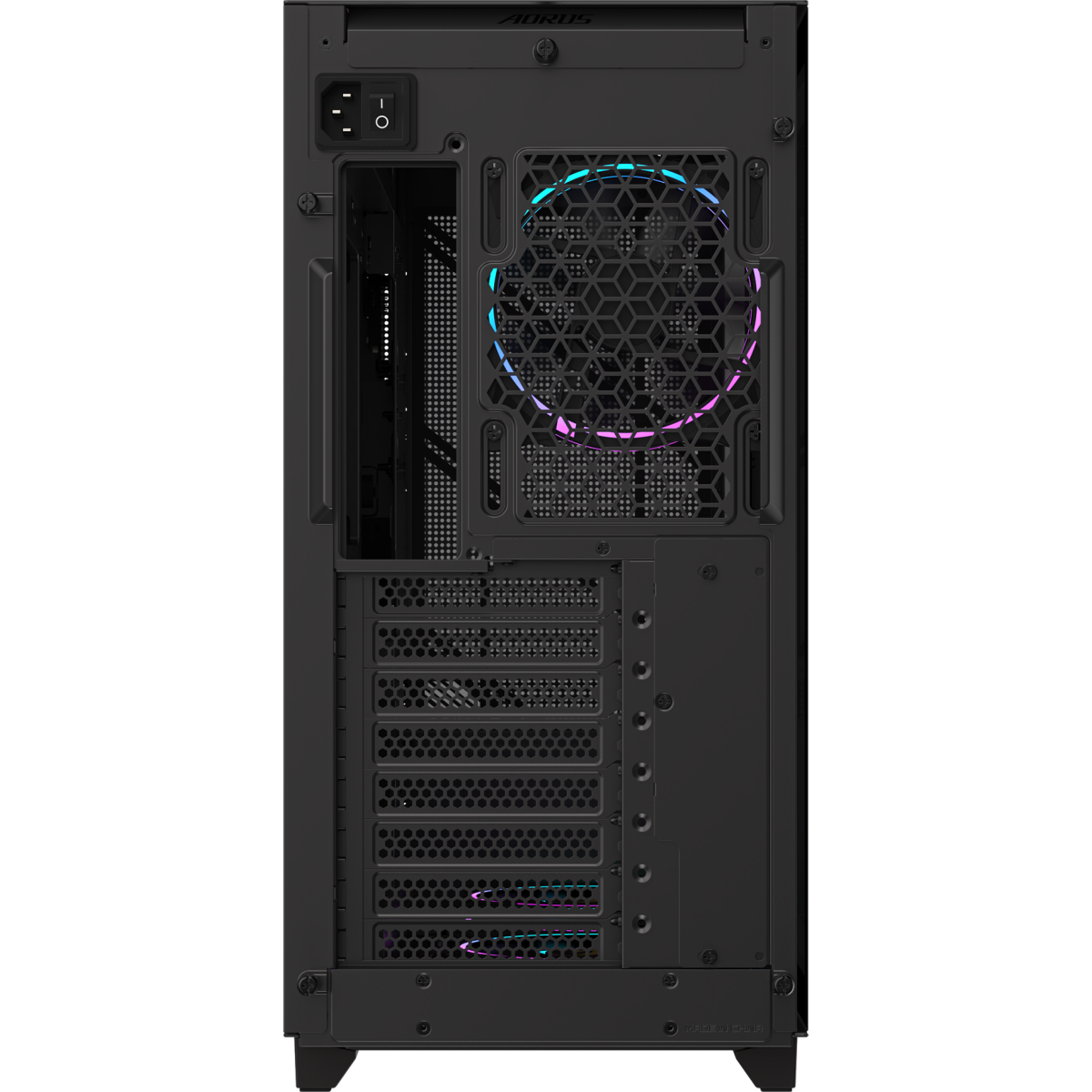 Корпус Gigabyte AORUS C400 Glass Black - GB-AC400G - фото 7