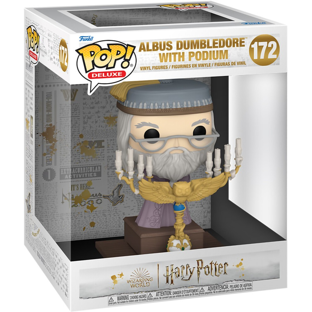 Фигурка Funko POP! Deluxe Harry Potter POA Albus Dumbledore with Podium - 76002 - фото 2