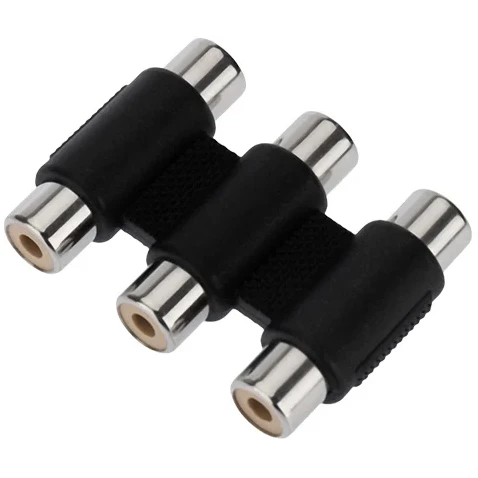 Переходник 3x RCA (F) - 3x RCA (F), Rexant 14-0434
