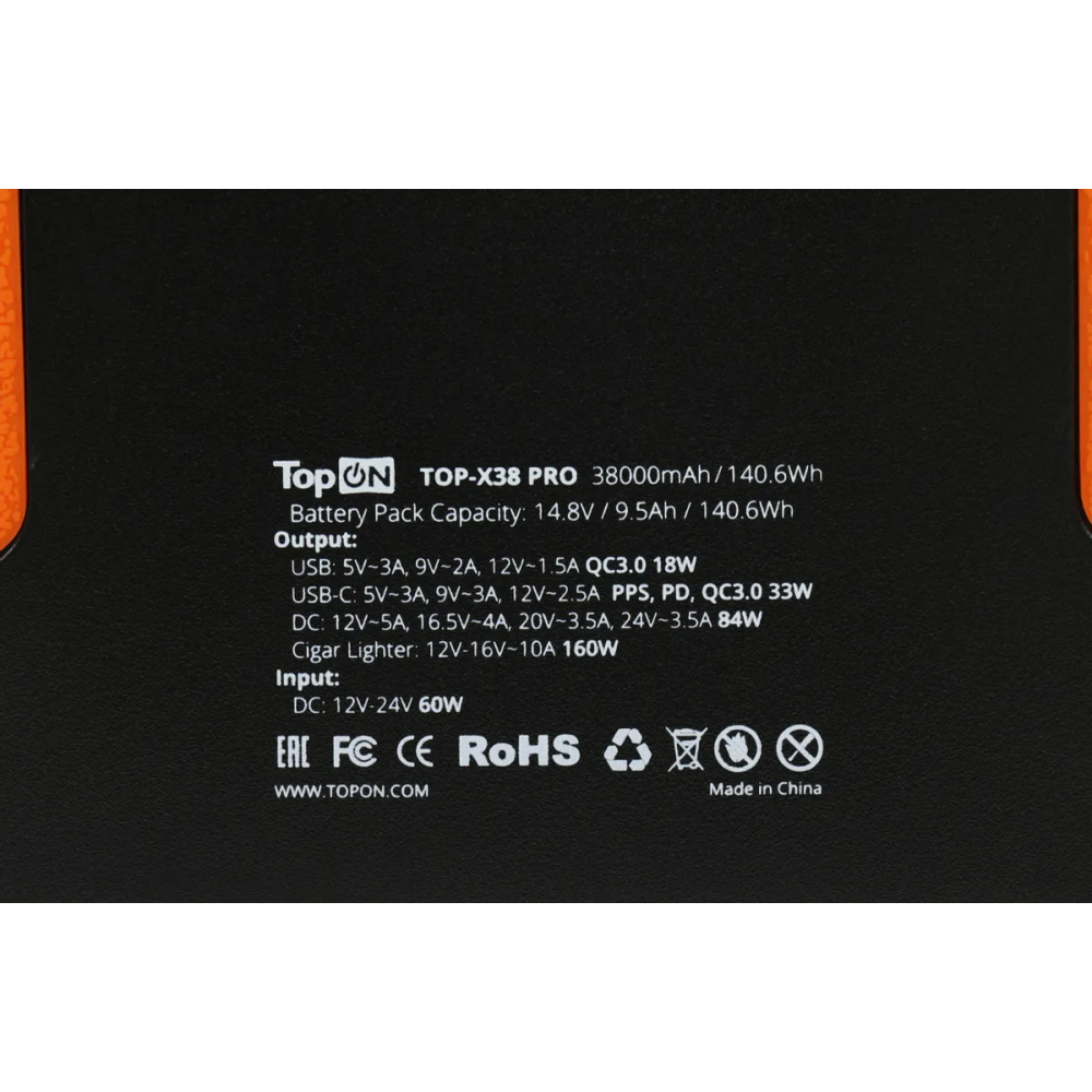 Внешний аккумулятор TopON TOP-X38PRO - фото 6