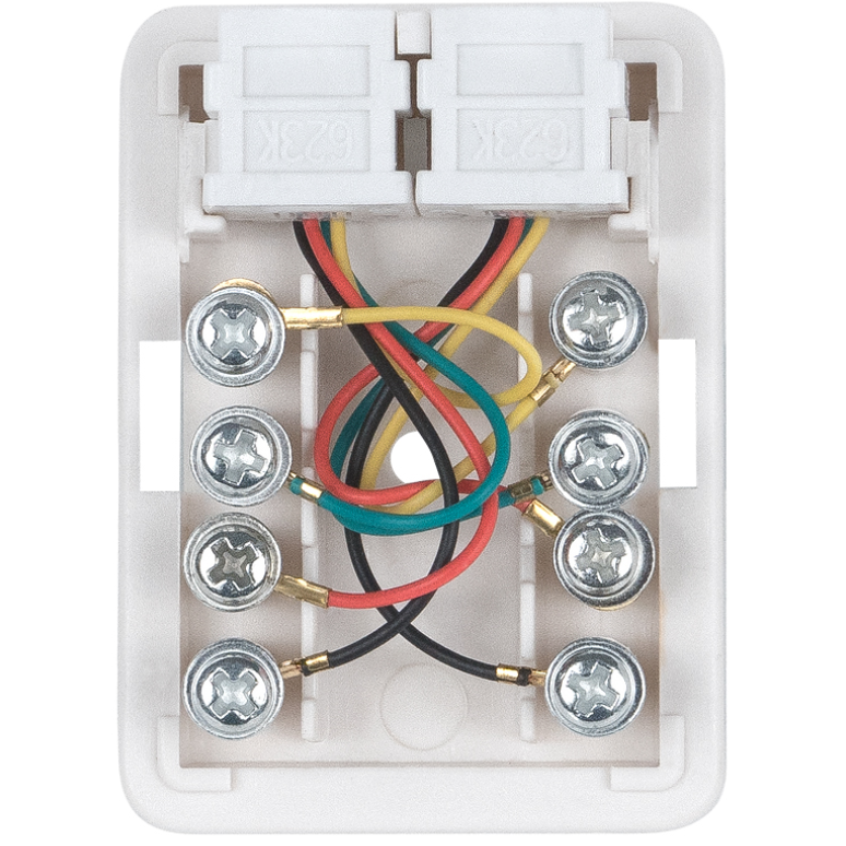 Розетка RJ-12 Cabeus WS-6P4C-TEL-2 - фото 2