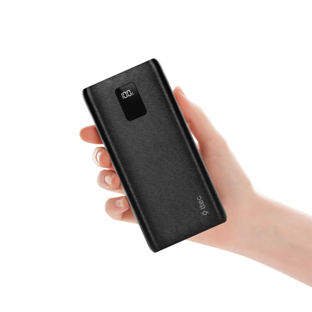 Внешний аккумулятор ttec PowerSlim Trio LCD 20.000 Black - 2BB203 - фото 7