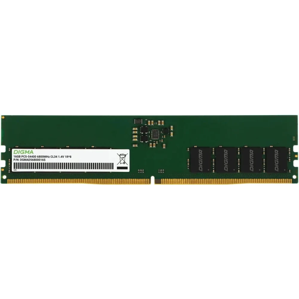 Оперативная память 16Gb DDR5 6800MHz Digma (DGMAD56800016S)