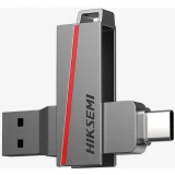 USB Flash накопитель 32GB HIKSEMI DUAL SLIM Grey (HS-USB-E307C/32G/U3)
