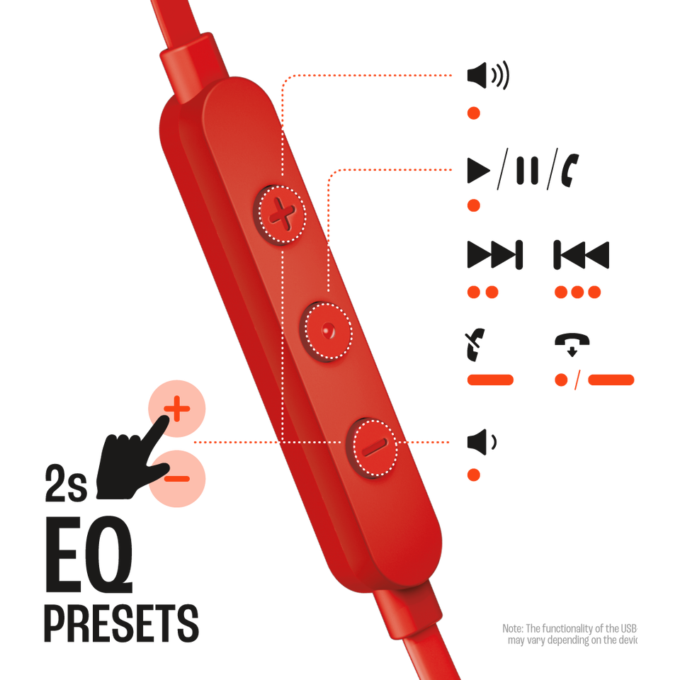 Гарнитура JBL Tune 305C USB-C Red - JBLT305CRED - фото 7