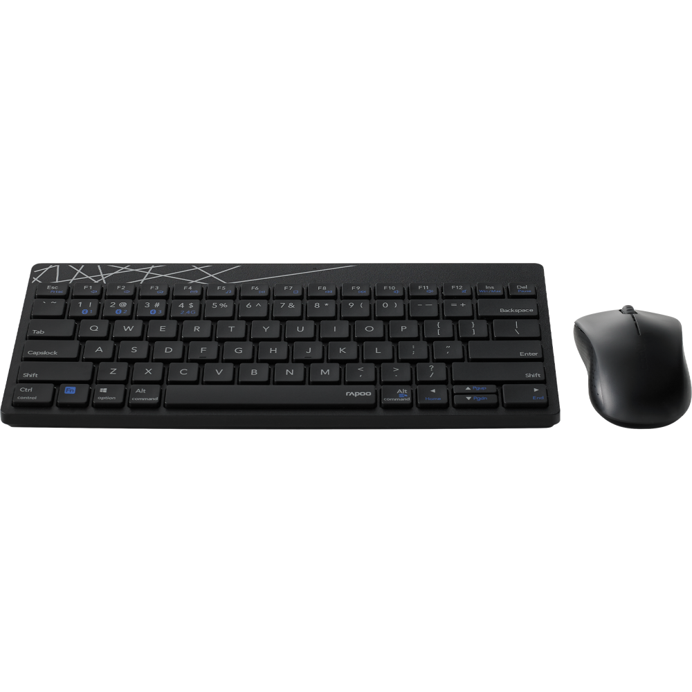Клавиатура + мышь Rapoo 8000M Black - фото 2