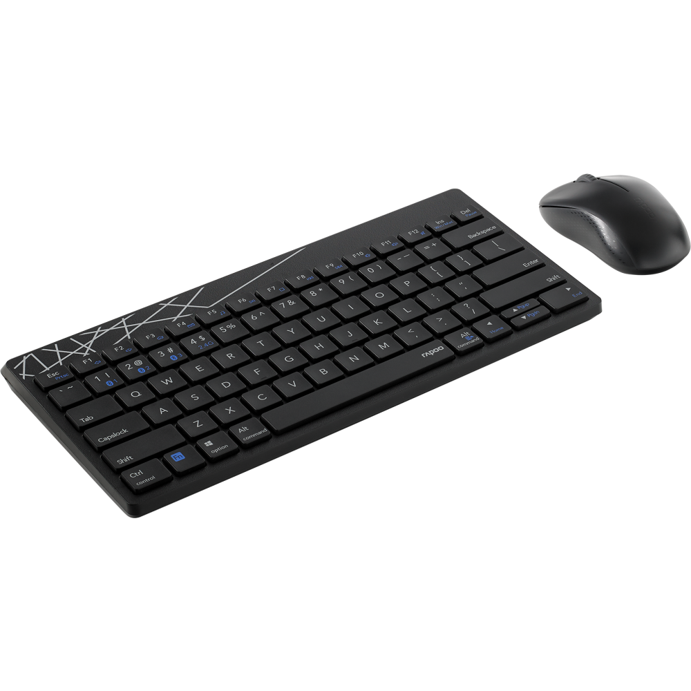 Клавиатура + мышь Rapoo 8000M Black - фото 3