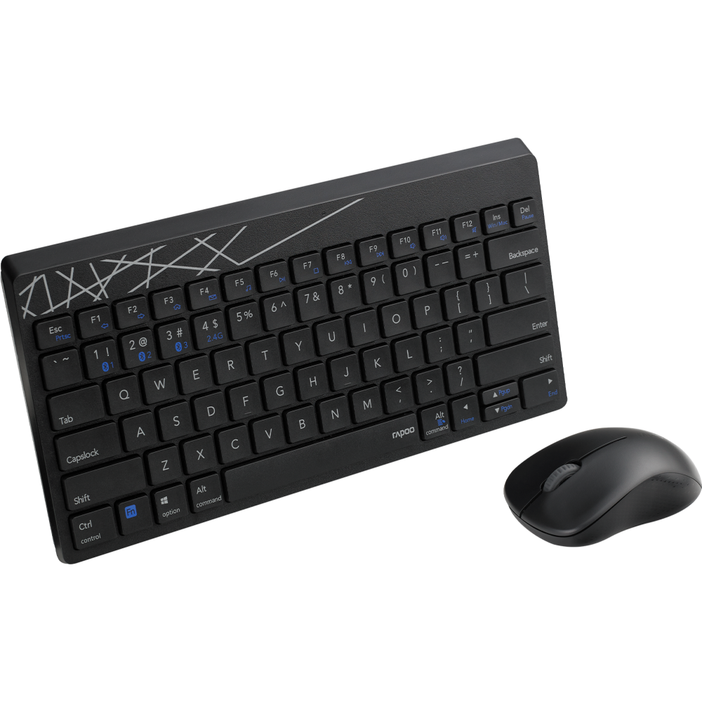 Клавиатура + мышь Rapoo 8000M Black - фото 5