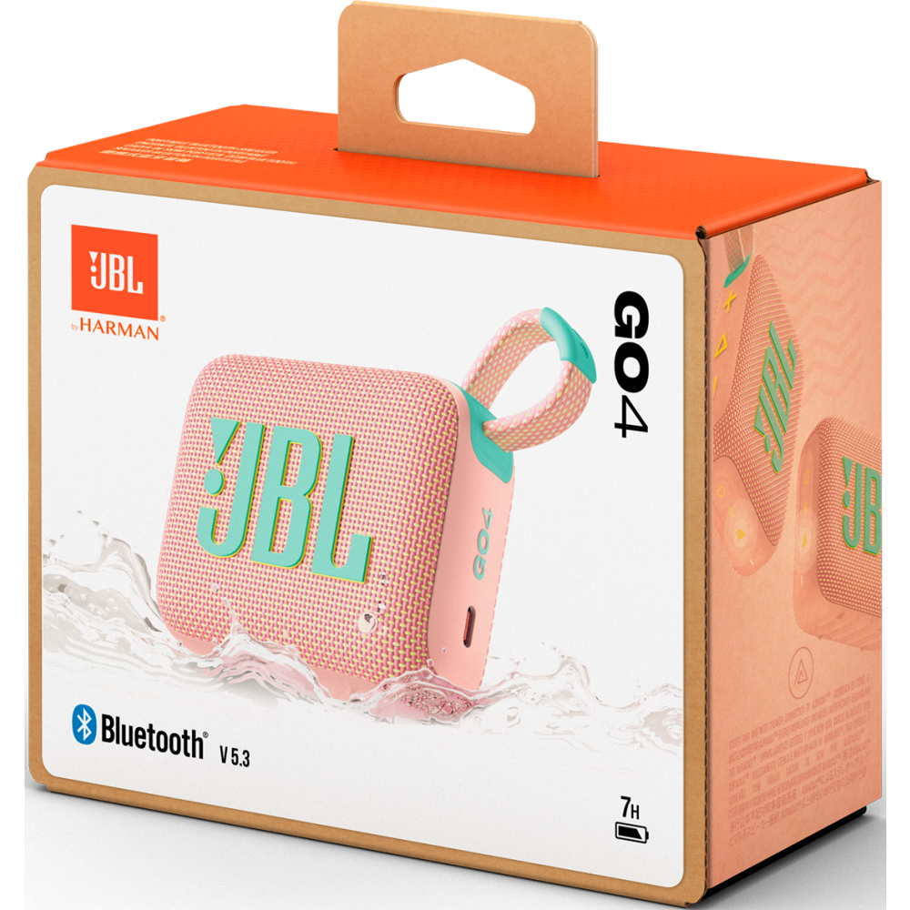 Портативная акустика JBL GO 4 Pink - JBLGO4PINK - фото 11