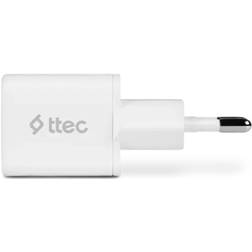 Сетевое зарядное устройство ttec SmartCharger 20W PD + USB-C Cable White - 2SCP01 - фото 2