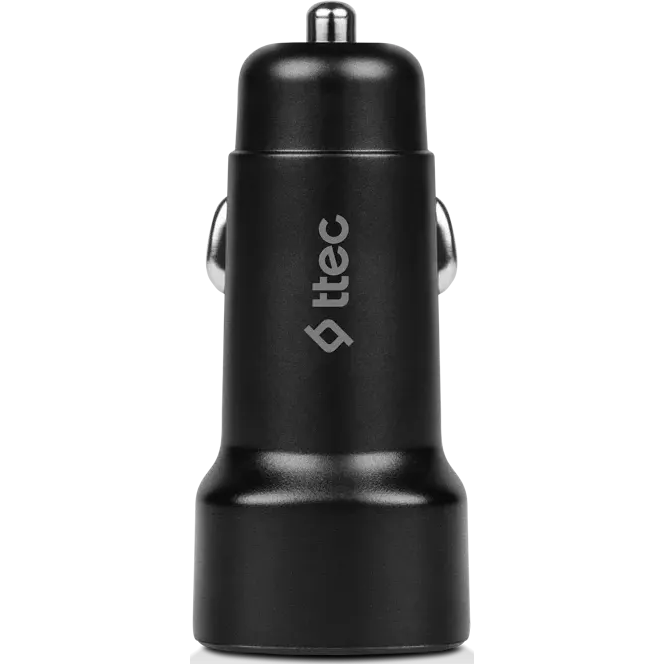 Автомобильное зарядное устройство ttec SmartCharger Duo 3.1A USB-C+USB-A Black - 2CKS35 - фото 3