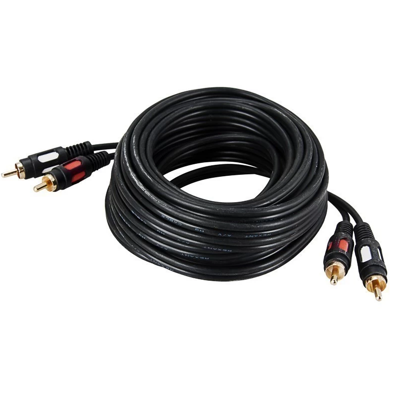 Кабель 2x RCA (M) - 2x RCA (M), 10м, Rexant 17-0148 - фото 2