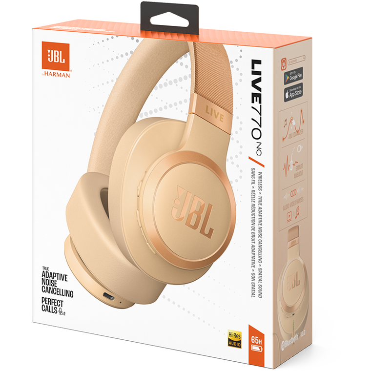 Гарнитура JBL Live 770NC Beige - JBLLIVE770NCSAT - фото 12