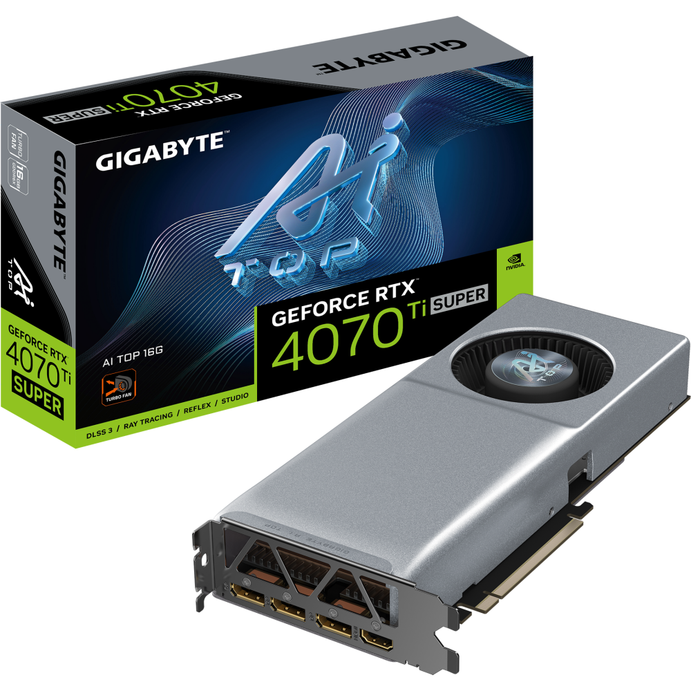Видеокарта NVIDIA GeForce RTX 4070 Ti Super Gigabyte 16Gb (GV-N407TSAI TOP-16GD) - фото 9