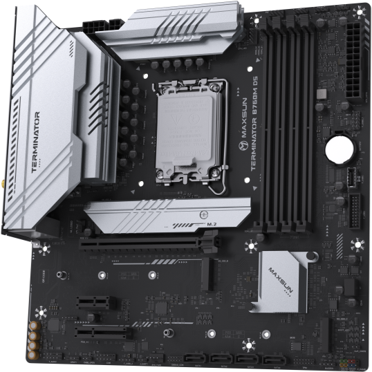 Материнская плата Maxsun Terminator B760M D5 WIFI - MS-TERMINATOR B760M D5 WIFI - фото 2