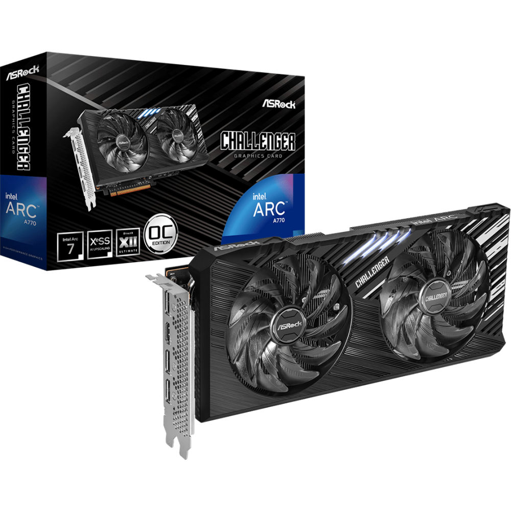 Видеокарта Intel Arc A770 ASRock Challenger SE 16Gb (A770 CL SE 16GO) - фото 6