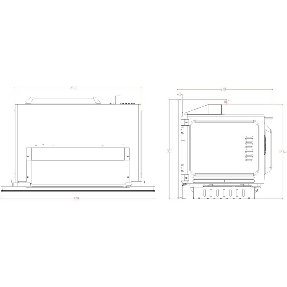 Встраиваемая микроволновая печь Korting KMI 827 GN - фото 8