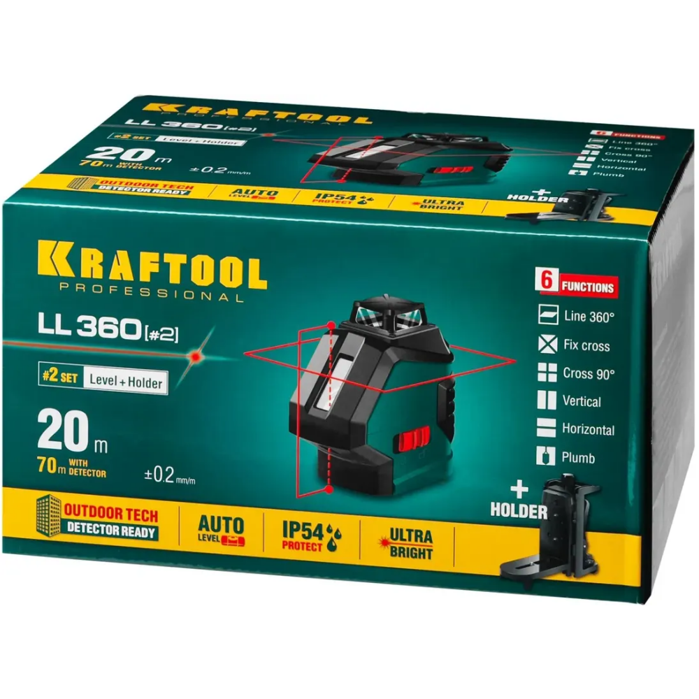 Нивелир KRAFTOOL 34645-2 - фото 9