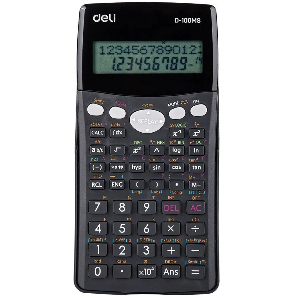 Калькулятор Deli ED-100MS Black