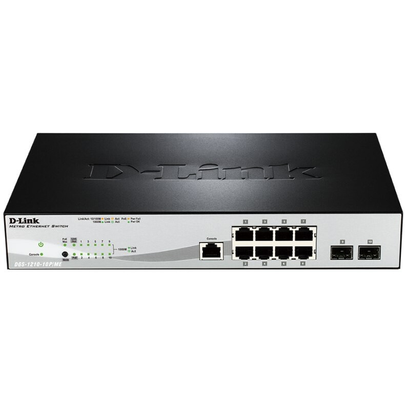 Коммутатор (свитч) D-Link DGS-1210-10P/ME/A