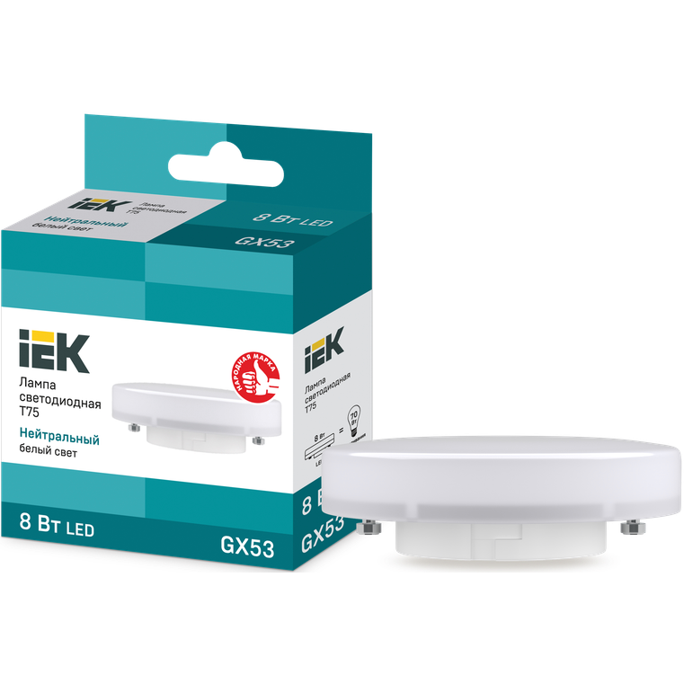 Светодиодная лампочка IEK LLE-T80-8-230-40-GX53 (8 Вт, GX53) - фото 3