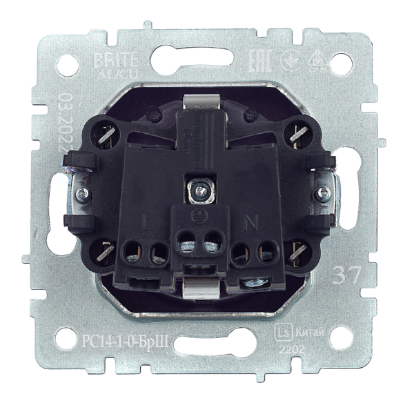 Электрическая розетка IEK BRITE BR-R14-16-K37 - фото 4
