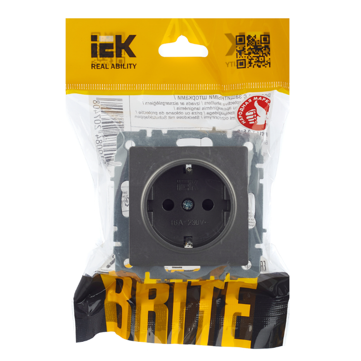 Электрическая розетка IEK BRITE BR-R14-16-K46 - фото 7